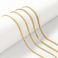 18k Real Gold Chain Necklace Women Jewelry