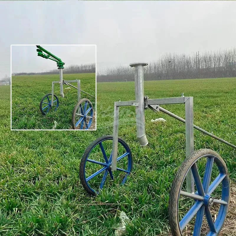 Titans Heavy Duty Rain Gun Sprinkler with Cart Rain Gun Sprinkler Irrigation System for Farm Orchard & Lawn Irrigation System