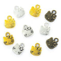 100pcs/bag Antique Silver Color Cat Charms Pendant Jewelry Findings for DIY Fit Necklace Accessories Zinc Alloy D917