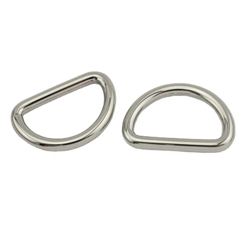 Nolvo World 32*20 mm 1.2" Luxury Metal Adjustable D Ring Die Cast Buckles Dog Collar Hardware Accessories