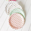 9" Poker Dot Eco-friendly Heavy-duty Disposable Paper Plates for Bridal Shower Birthday Wedding Theme Party Supplies