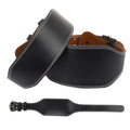 Adjustable Waist Back Lumbar Support Leather Belt Weight Lifting Belt