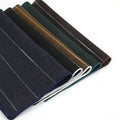 Men's Stylish Striped Cotton Pocket Square Formal Business Occasions Handkerchief for Daily Work