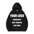 Custom Heat-Transfer Printed Eco-Friendly Lightweight Breathable Regular Fit Men's Autumn Street Wear Hoodies Plain Design