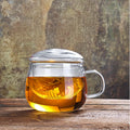 Handmade High Borosilicate Glass Tea Kettle Pot Infuser Eco-Friendly Chinese Style Design Drinkware for Tea Cups & Saucers
