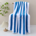Factory Direct Sales 100% Pure Cotton Jacquard Towel Striped Uncut Velvet for Bathroom/Beach/Pool Woven Technics Soft Material