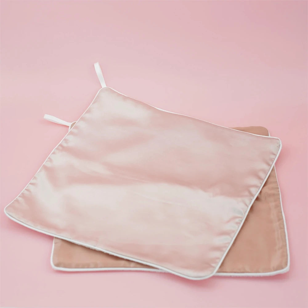Customized Brand 100% Silk Facial Cleaning Exfoliating Cloth Reusable Silk Bamboo Facial Makeup Remover Towel