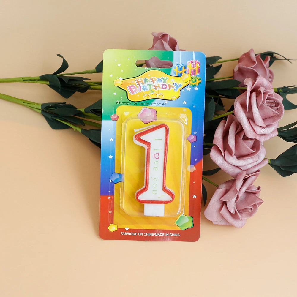 New Design Number Birthday Candles with Music Shape Smokeless Paraffin Wax for Easter New Year Weddings & Parties
