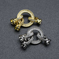 Gold Rhodium Plated CZ Setting 3 Layer Big Size Clasp Connector for DIY Women Necklace Jewelry Making Findings