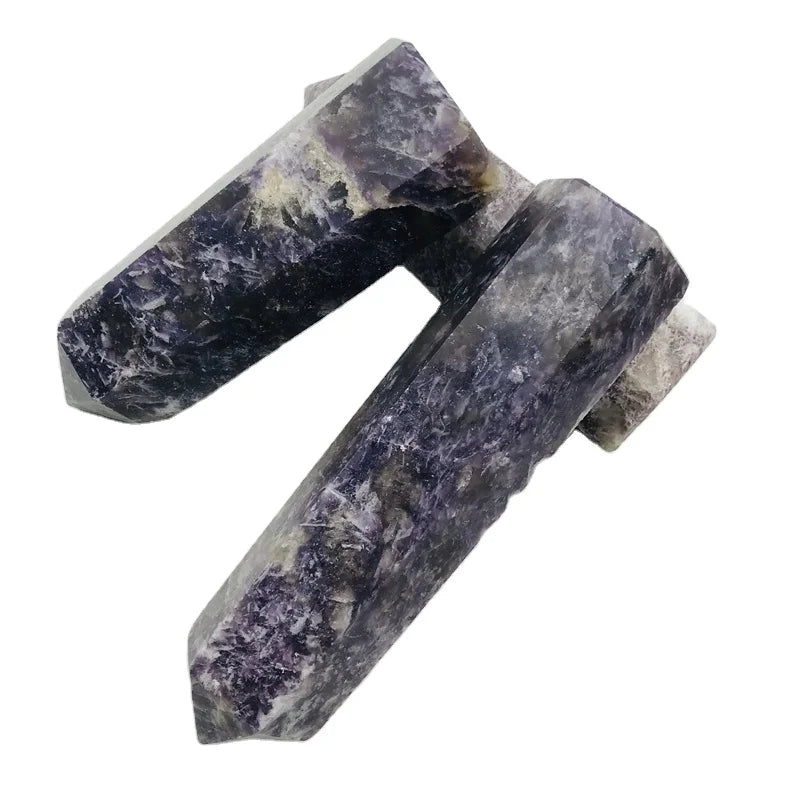 Hot Sale Natural Healing Gift Purple Crystal Lepidolite Point Tower