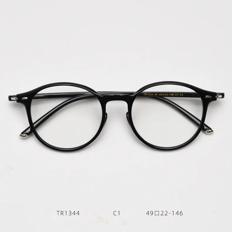 2025 Tr90 Round Glasses Frame Women Anti Blue Light Optical Eyewear Men Eyeglasses Frame UV400 Computer Glasses