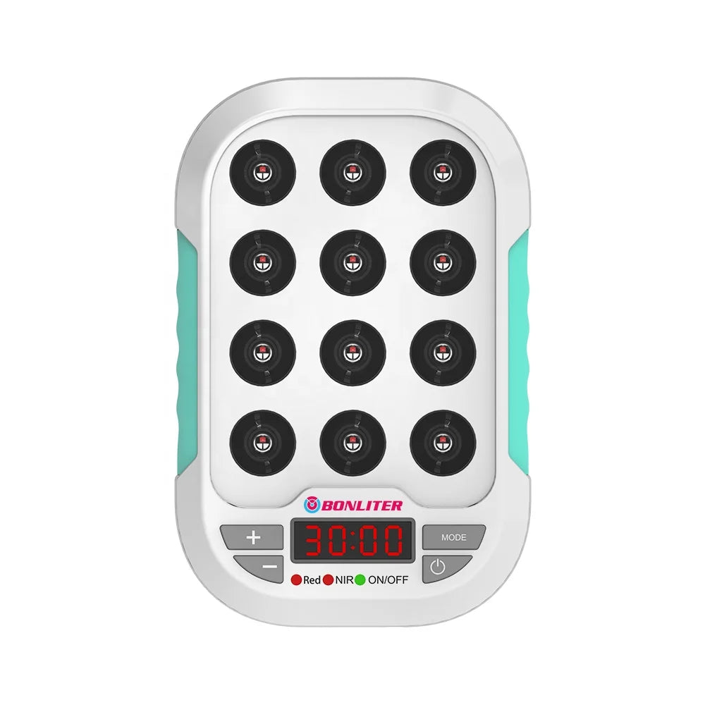 Bonliter Newest Mini 60W Portable Rechargeable 660nm 850nm 1060nm Red Near Infrared LED Light Therapy Panel With Timer for Face