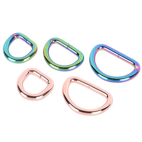 Various Color 3.8mm Thickness Metal d Ring Handbag Accessories Belt Buckle d Ring
