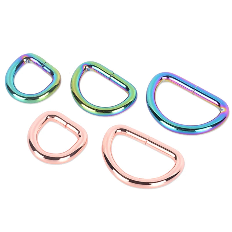 Various Color 3.8mm Thickness Metal d Ring Handbag Accessories Belt Buckle d Ring