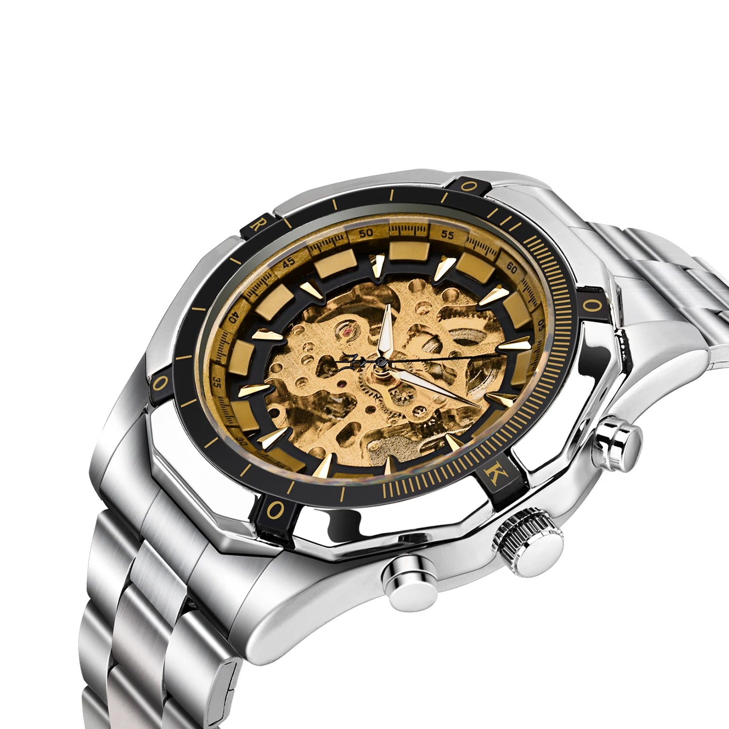 Manufacturer Mechanical Sports Watch Popular Men Wrist Watch Scale Dial Wrist Watch