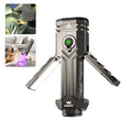 Wurkkos New Release HD02 Magnetic Foldable LED Flashlight 3200lm Quad Beam Green Laser& Wing Light with Powerbank MegaBDM