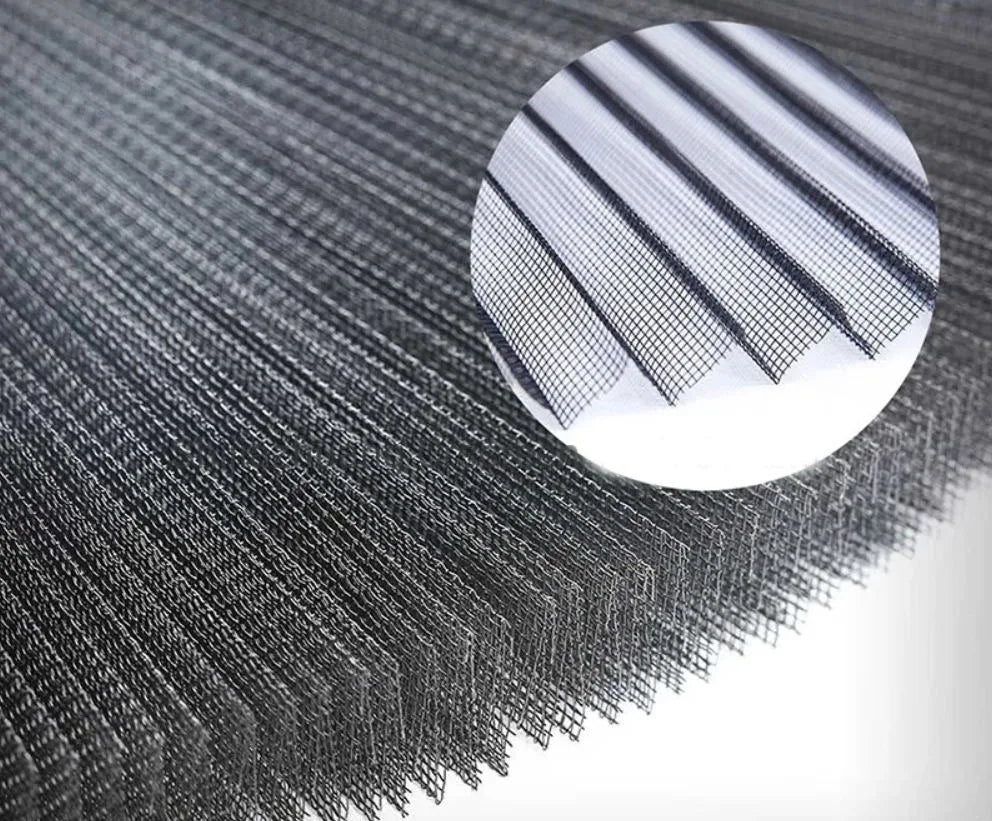 16mm Modern Design Folding Netting Polyester Pleated Accordion Window Screen Mesh Insect & Mosquito Screen for Hotels