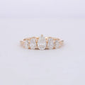 Starsgem Customized Wholesale Engagement 1 Carat Diamond Solid 14kt White Rose Yellow Gold Lab Grown Diamond Moissanite Rings