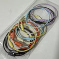 High Quality Wire Cable Keyring Hook Keychain Vintage & Cartoon Spray Paint Design Wholesale Metal Keychains for Makeup Tool