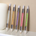 BIN Hot Selling 5pcs/set Nail Art Pen Double Head Single Silicone Pen Set Silicon Nail Dotting Embossing Pen