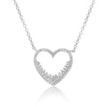 Wedding Jewelry 925 Sterling Silver Women Necklaces Love Heart Brand Design Luxury Necklace