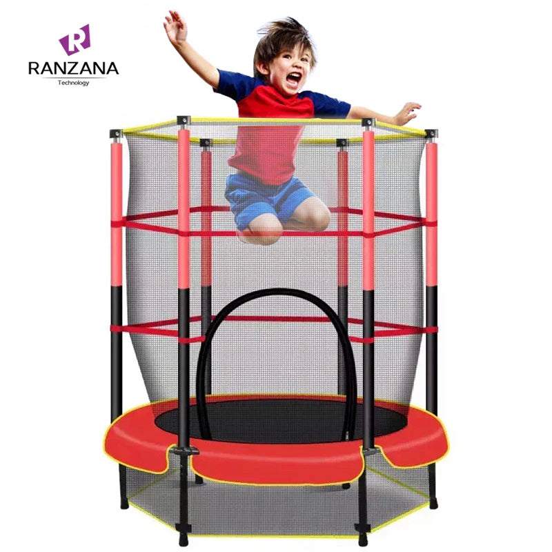 Factory Direct KidsTrampolines with Safety Nets Enclosures Indoor Plastic Fitness Trampoline for Outdoor Play