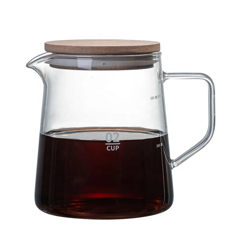 Wholesale Clear Range Coffee Server Standard Glass Coffee Carafe Tea Pot Glass Coffee Pot GS300 Z