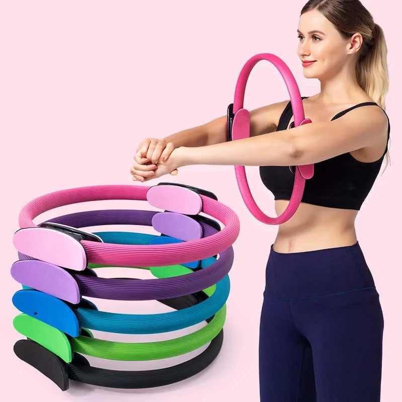 Wholesale Custom Cheap Exercise Fitness Pilates Circle Yoga Wave Stretch Yoga Ring Multifunctional Fitness Ring Fit For Pilates