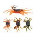Realistic 13cm/33.5g Bio-Imitation Crab Soft Bait Artificial Fishing Lures Long Cast Sinking for Saltwater Freshwater Bass