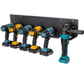 Metal Power Tools Holder Cordless Drills Organizer Charging Battery Slots Storage Rack