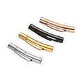 3MM/4MM Glossy Matte Finish Wholesale Customizable Diy Stainless Steel Leather Bracelet Jewelry Buckle