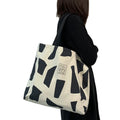 Latest Design Waterproof Casual Travel Beach Female Tote Large Canvas Simple Texture Shoulder Bag