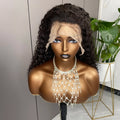 Brazilian Transparent Human Hair Lace Front Wigs Wholesale Water Wave Lace Frontal Wigs for Black Woman