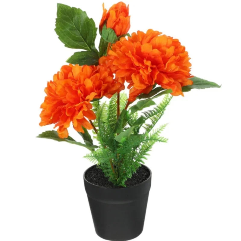 Artificial Peony Bonsai Office Plant Studio Room Work Pot Silk Cloth Flower for Home Garden Wedding Party Decorations