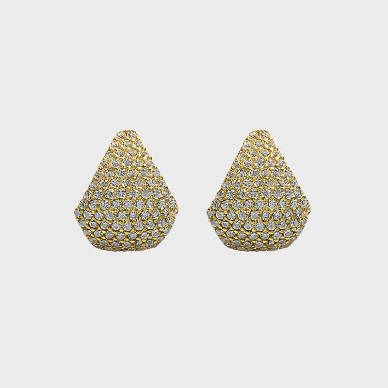 S925 Sterling Silver Water Drop Zircon Moissanite Earring Luxury Exquisite Stud Earrings Fashion Jewelry Earrings Women Gift
