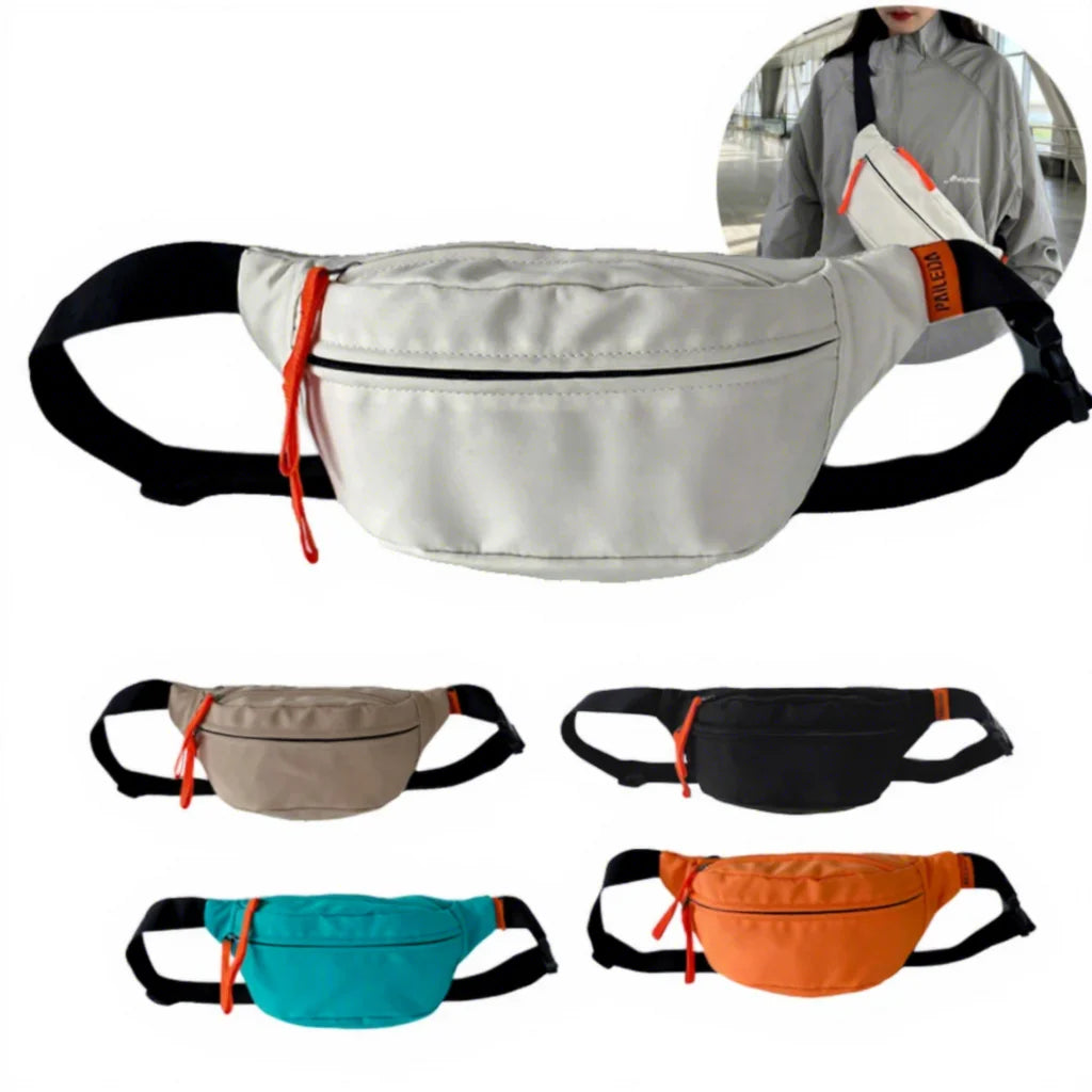 Customizable LOGO Casual Sports Waist Pack Unisex Waterproof Anti-Stain Nylon Crossbody Shoulder Bag for Men and Women