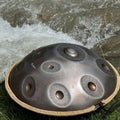 Raysen Stainless Steel Handpan 53cm Double Layer Ergonomic Hand Drum for Professional Sound Healing 12+4 Notes D Kurd