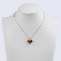 Luxury Heart Shaped Necklace for Women Hot Sale Vintage Style Pendant Chain for Wedding Party or Engagement Gift