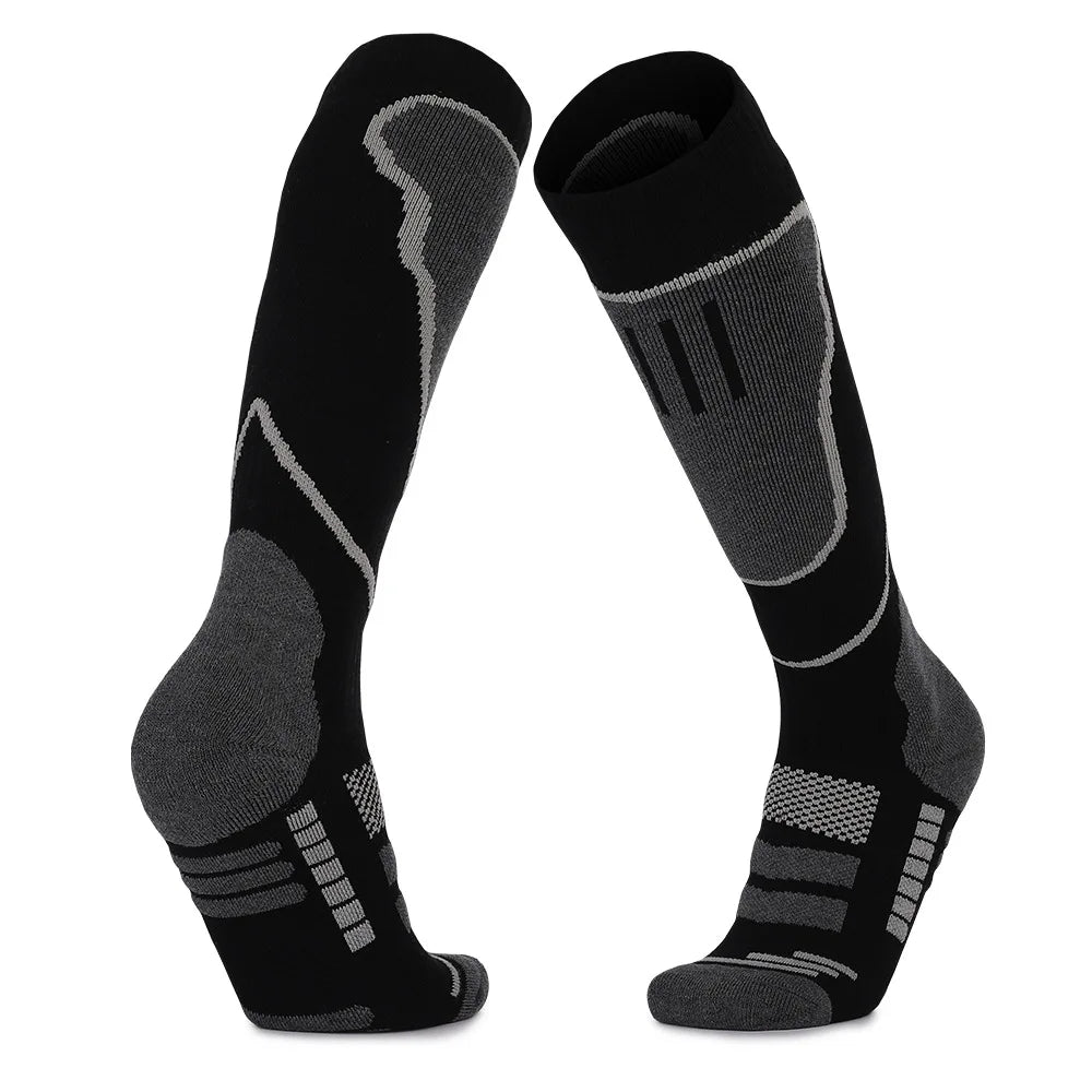 Ski Socks Thermal Knee High Warm Sports Socks Snowboarding Hiking Socks