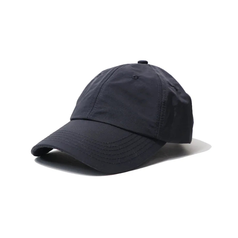 Oem Custom 6 Panel Water Resistant Sports Polyester Nylon Running Quick Dry Cap Hat