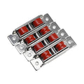 16mm UPVC Sliding Window Roller U Groove Flat Nylon Roller Double Wheel Sash Pulley Factory Supply
