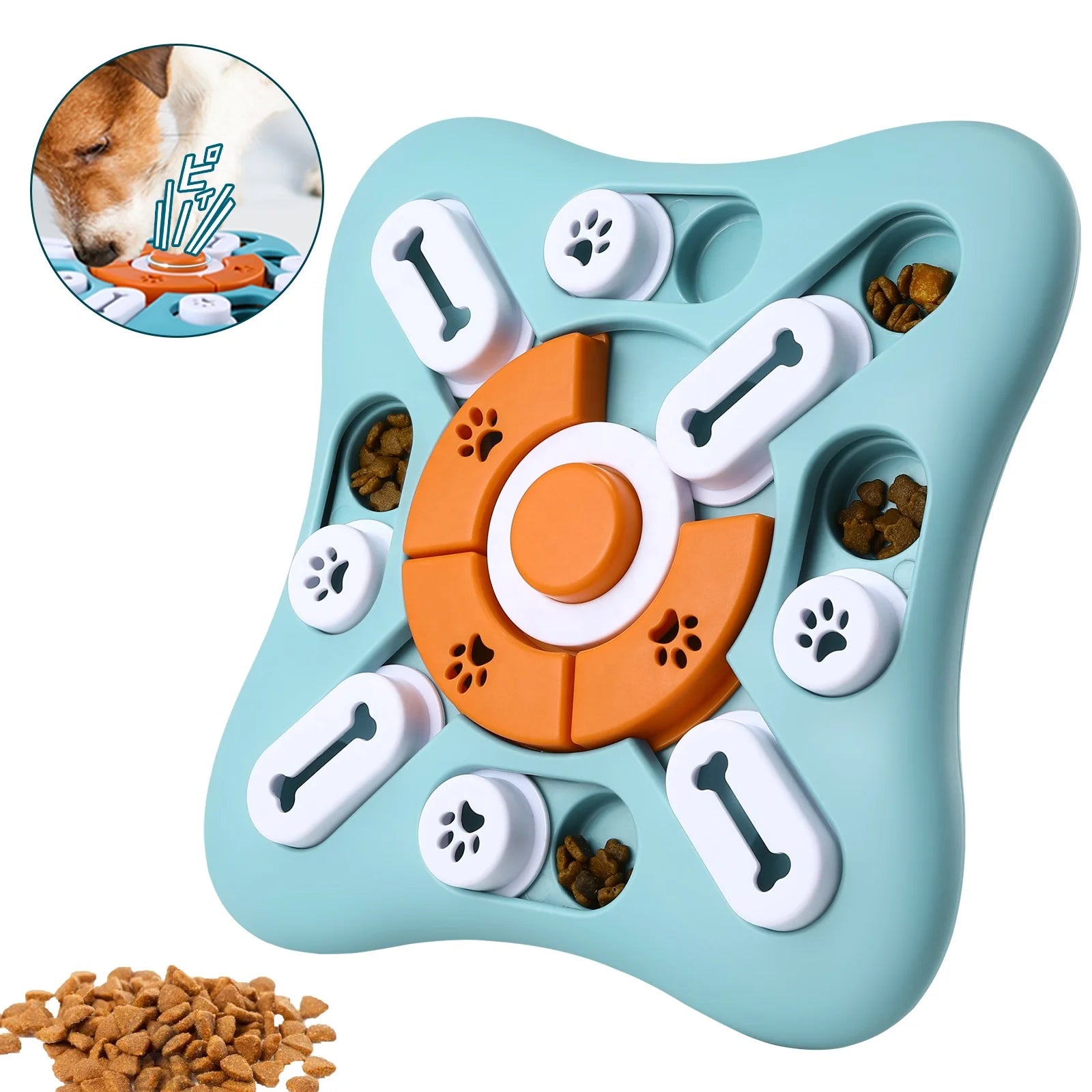 Multifunctional Squeak Interactive Dog Enrichment ToysPet Enrichment Toys Anxiety Treat Feeder Dog Puzzle Toy