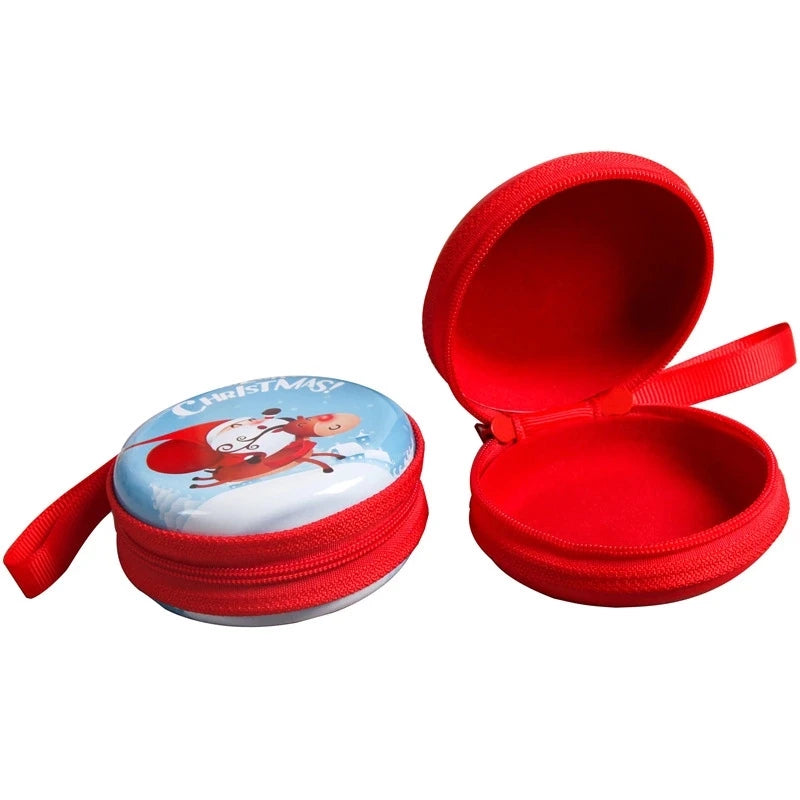 Customized Design Promotional Christmas Change Purse Kids Coin Bag With Christmas Design
