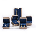 Customizable Logo Small Luxury PU Leather Microfiber Jewelry Box Organizer TUV Certification Gold Custom Color Jewellery Storage