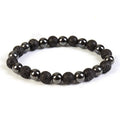 Natural Healing Balancing Protection Bracelet Genuine Hematite Lava Gemstoe Crystal Bracelets for Men Women