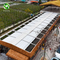 Chinese Factory Supplier Intelligent Electric Outdoor Aluminum Pergola PVC Folding Pergola Retractable Roof