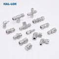 1/16 to 2in Stainless Steel 316 Forged Polished Straight Double Ferrule Male Connector Tube Fitting