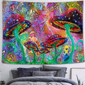 Abstract Viking Raven Mysterious Meditation Psychedelic Art Wall Hanging Tapestry
