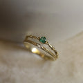 Luxury Europe Advanced Gold Plated 925 Sterling Silver Double Layered Zircon Diamond Engagement Finger Rings for Women Jewelry
