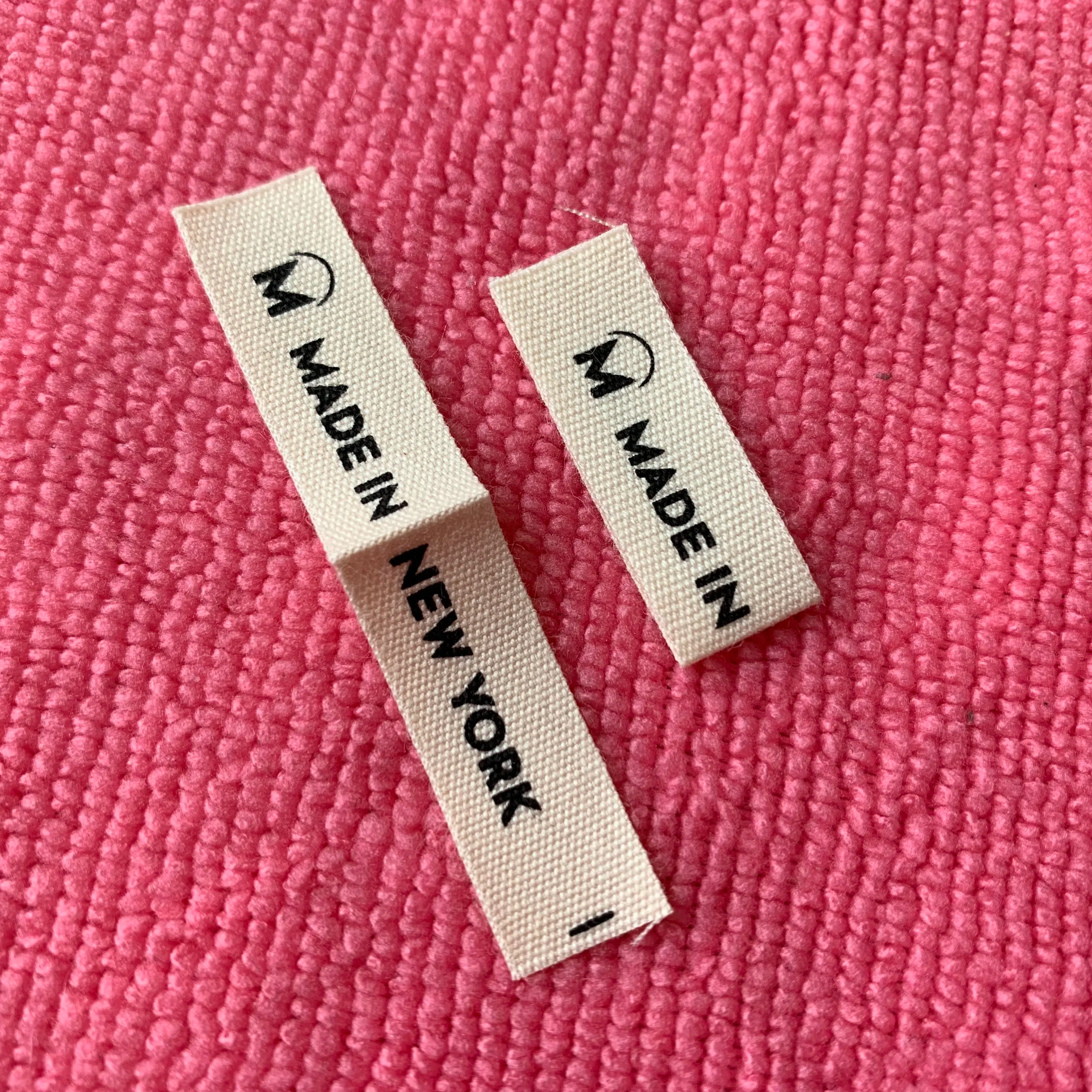 Loop Fold Printing Cotton Label for Shirtwashable Garment Cotton Label for Neck